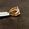 Ladies gold finger ring with 0.44CT diamonds gold weight 2.860 grams - Image 3