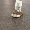 Ladies gold ring with diamonds 0.44CT gold weight 2.750 gramsA - Image 3