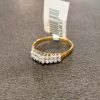 Ladies gold ring with diamonds 0.44CT gold weight 2.750 gramsA - Image 4