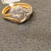 Ladies gold ring with diamonds 0.28CT gold weight 3.440 grams - Image 2